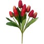 RAMO TULIPANES X 9-44 CM ROJO
