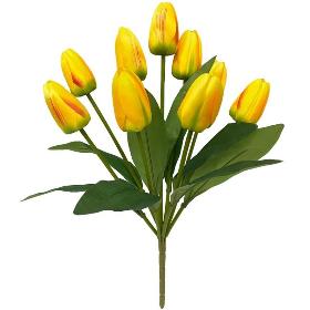 RAMO TULIPANES X 9-44 CM AMARILLO