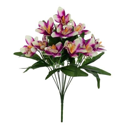 RAMO ORQUIDEA SATIN X 10-46 CM VIOLETA