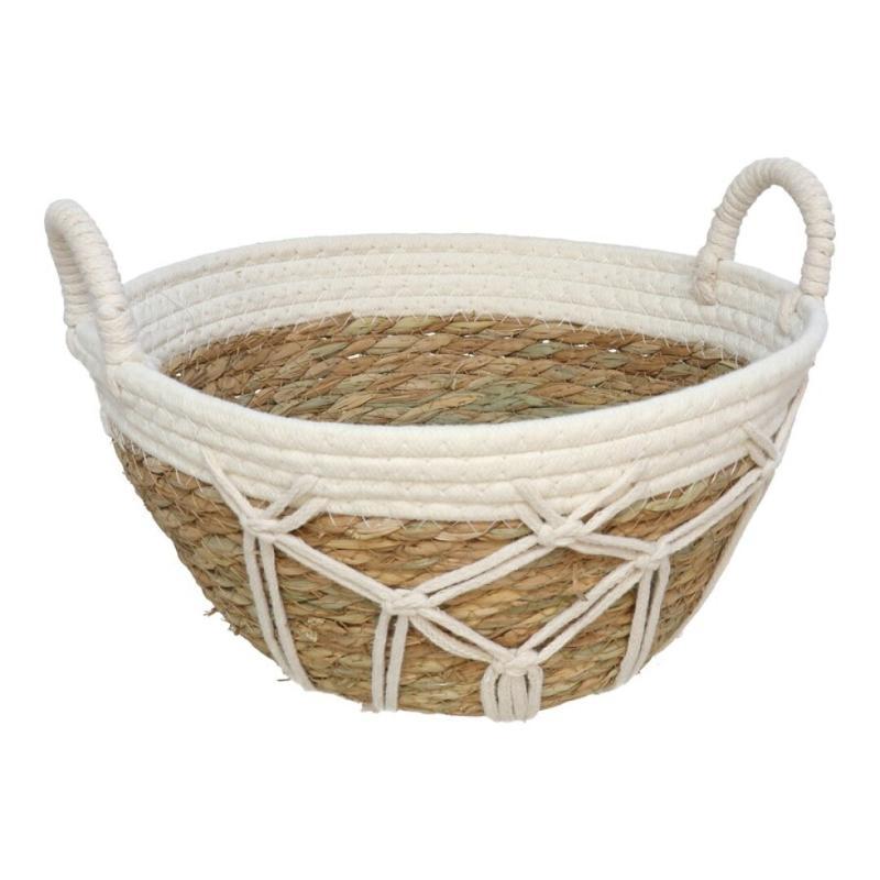 CESTA REDONDA CON ASAS GABON 30X15 CM