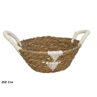 CESTA REDONDA CON ASAS TUNEZ 22X9 CM