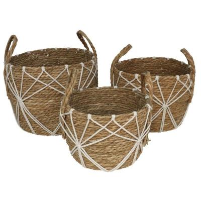 SET 3 CESTAS REDONDAS CON ASAS NIGER