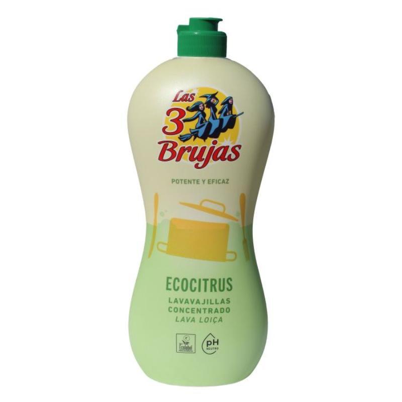 LAS 3 BRUJAS LAVAVAJILLAS CONCENTRADO CITRUS ECOLABEL 750 ML