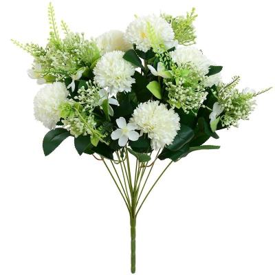 RAMO CRISANTEMO X 13-57 CM BLANCO