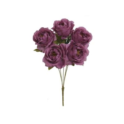 RAMO PEONIA AUTUMN X5-40 CM VIOLETA