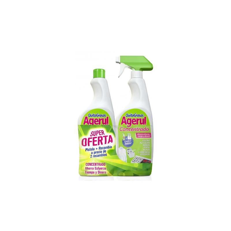 QUITAGRASAS AGERUL 750 ML DUPLO PIST+REC