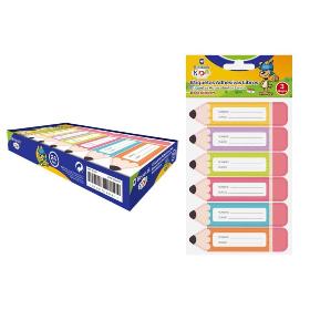 ETIQUETAS ADHESIVAS LIBROS LAPICERO-PACK 18 UDS