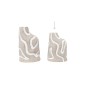 FLORERO PORCELANA 16*11*25 NAT/BLANC