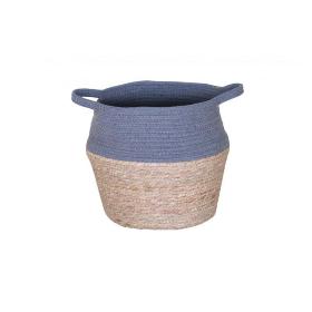 CEST IND CUERDA NAT/GRIS 27*29 CM