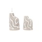 FLORERO PORCELANA 15*10*21 NAT/BLANCO