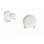 PLATO GRES 26 CM BLANCO Y NEGRO