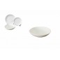 PLATO GRES 20 CM BLANCO Y NEGRO