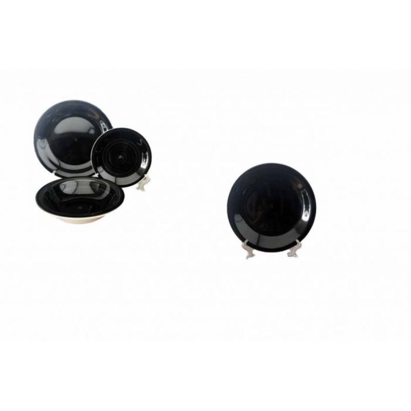 PLATO LOZA 19 CM NEGRO