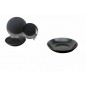 PLATO GRES 20 CM NEGRO