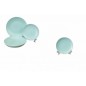 PLATO GRES 20 CM AZUL Y NEGRO