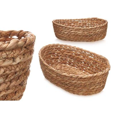 CESTO OVALADO 26 CM NATURAL 16 x 26 x 9 cm.