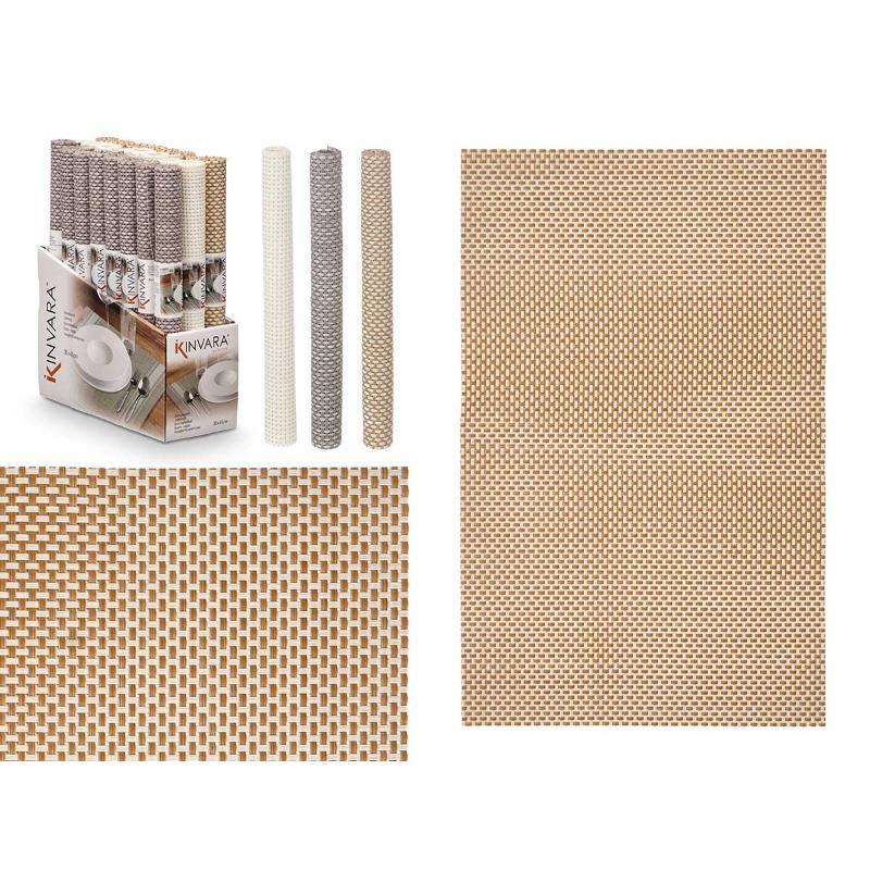 SALVAMANTEL 30X45 CM TRENZADO SURT EN 3 NEUTROS