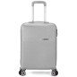 MALETA ABS 4 RUEDAS DOBLE 50 CM PLATA