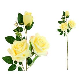 VARA ROSAS X 3 -85 CM AMARILLO