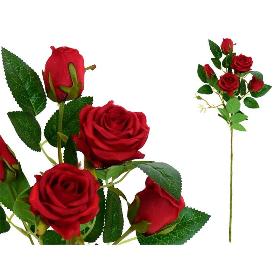VARA ROSAS X 5 -66 CM ROJO