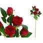 VARA ROSAS X 5 -66 CM ROJO