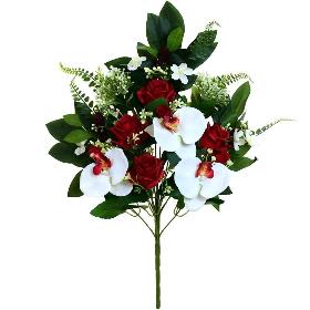 CONJUNTO ROSAS-ORQUIDEAS X12-59 CM ROJO