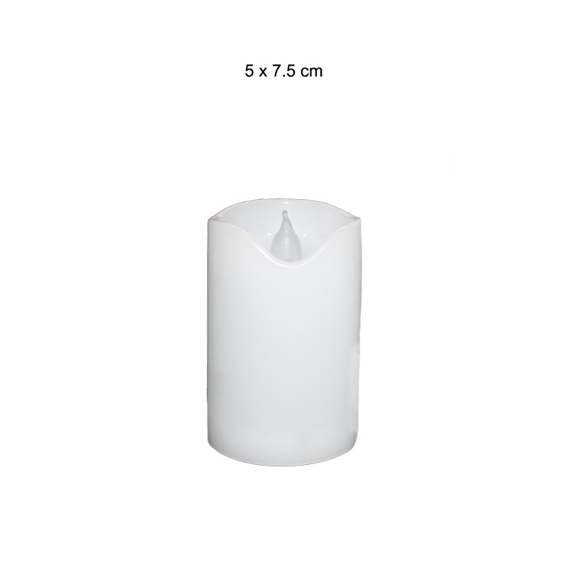 VELAS LED BLANCA 5*7.5