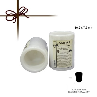 VELA A PILAS TIARE 10.2X7.5 CM
