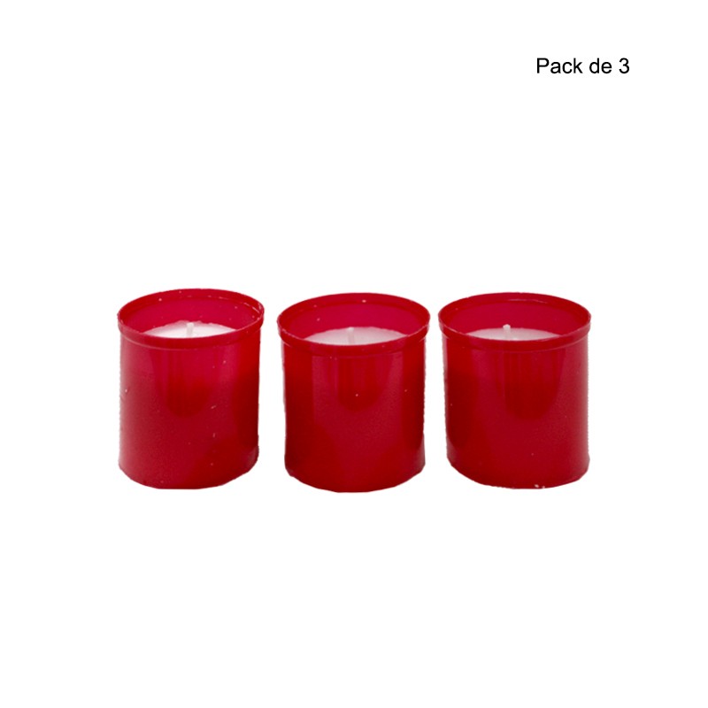 PACK 3 VELON PEQUEÑO  ROJO