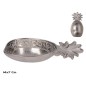 BANDEJA DECORATIVA PIÑA 14X7X2 CM NIQUEL