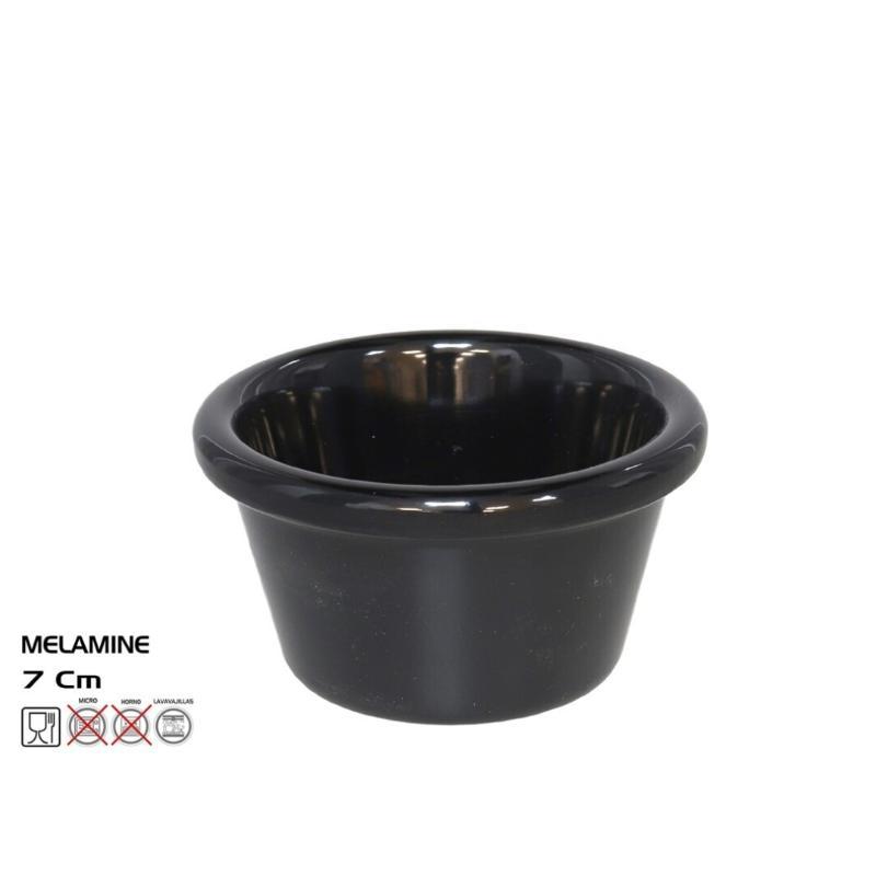 RAMEKIN 7 CM NEGRO - MELAMINA