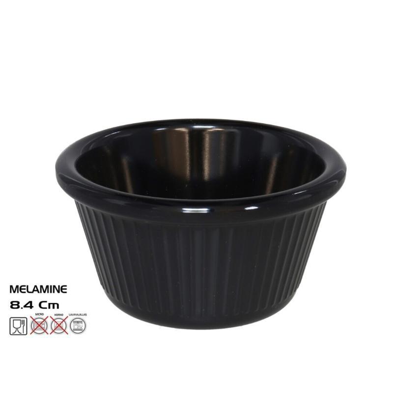 RAMEKIN 8.4 CM NEGRO MELAMINA