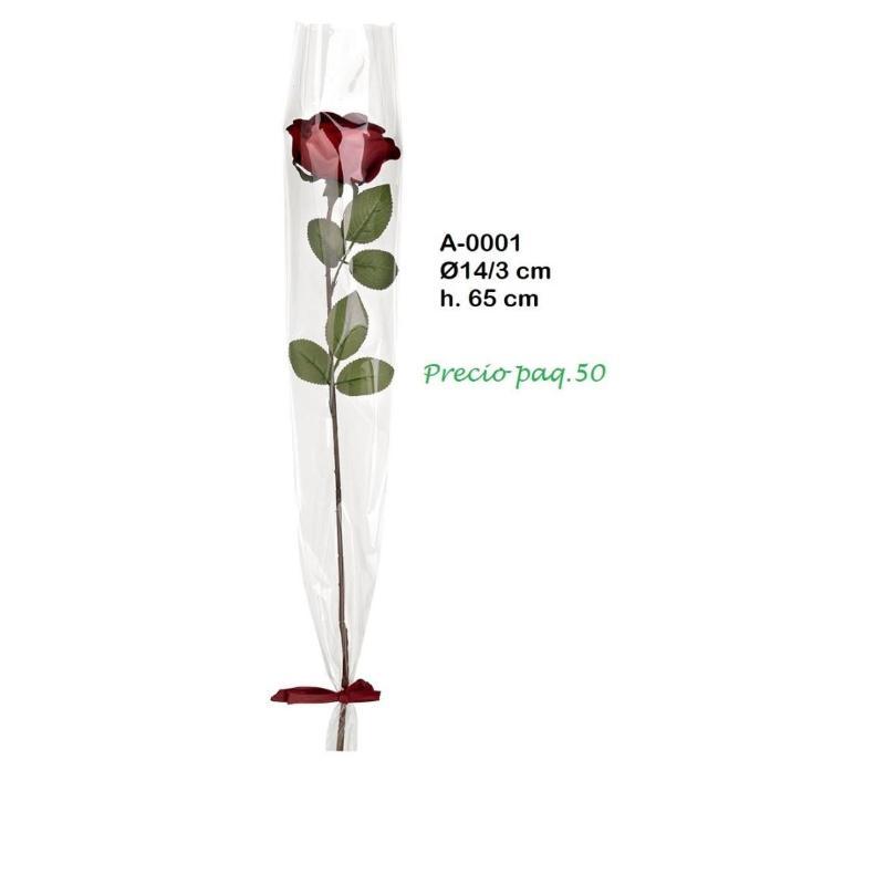 PAQ.50 CONO TRANSP NEUTRO DIAM14/3 H.65 CM