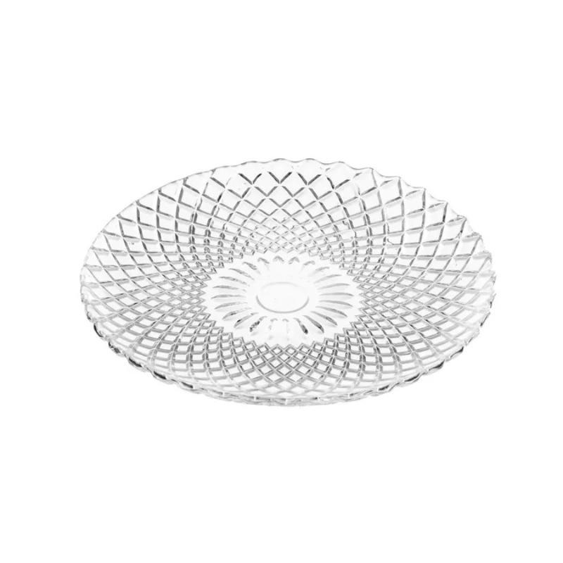 PLATO HARLEQUIN CRISTAL 15X15X1 CM