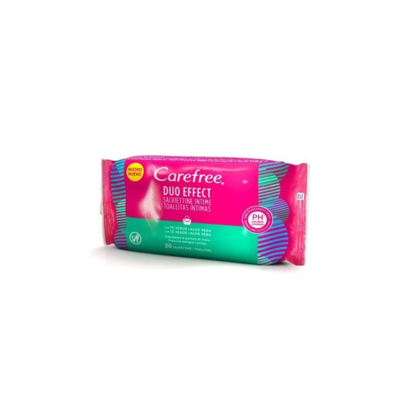 TOALLITAS INTIMAS 20 UD CAREFREE EFECT TE VERDE Y ALOE