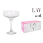 SET 6 COPAS CHAMPAGNE 235 CC