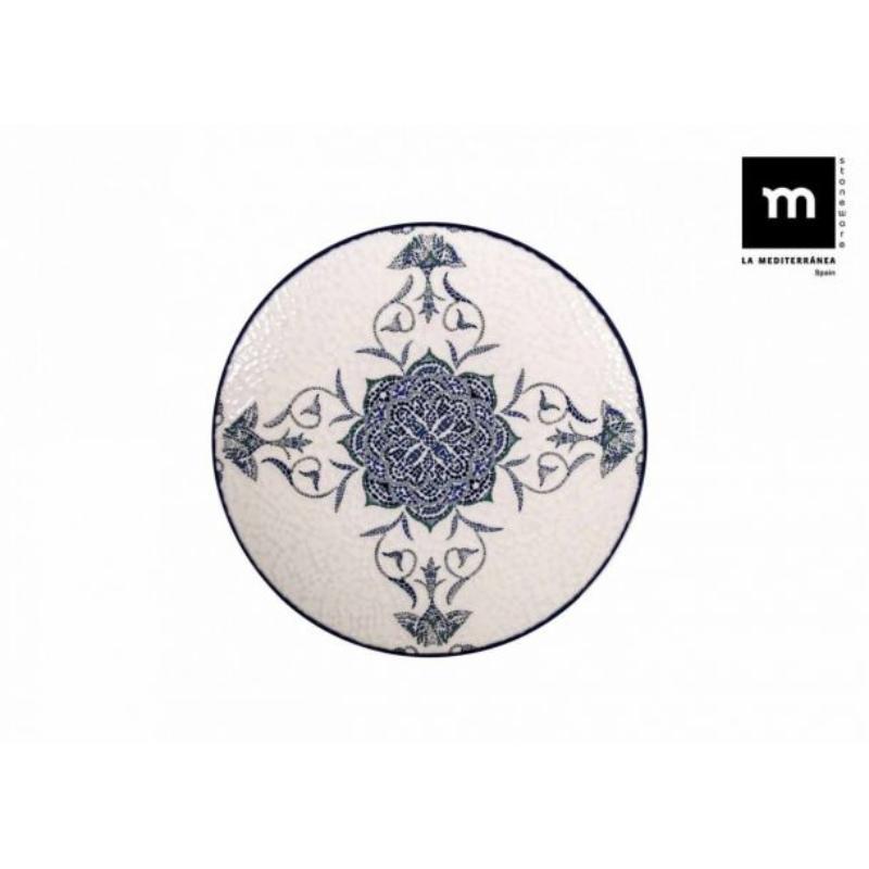PLATO POSTRE 20 CM ROSETTA MONACO BRILLO