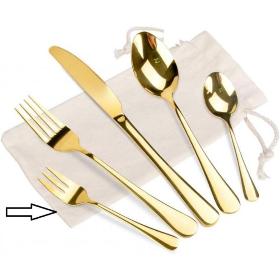 TENEDOR PEQUEÑO MIRIAM ORO X6