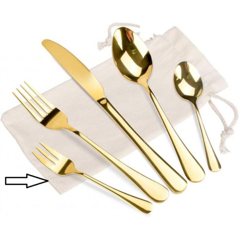 TENEDOR PEQUEÑO MIRIAM ORO X6