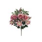 RAMO ROSAS-LILIUM X 12 54 CM ROSA