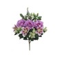 RAMO ROSAS-LILIUM X 12 54 CM VIOLETA