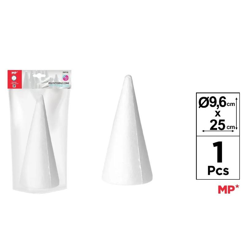 POLIESPAN CONO 9.6 X 25 CM. 1 UNID.