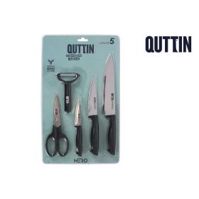 SET 5 PZS CUCH PEL OSC Y TIJERA NERO