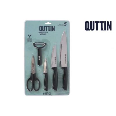 SET 5 PZS CUCH PEL OSC Y TIJERA NERO