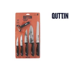 SET 6 PZS CUCHILLO Y PEL-OSC NERO