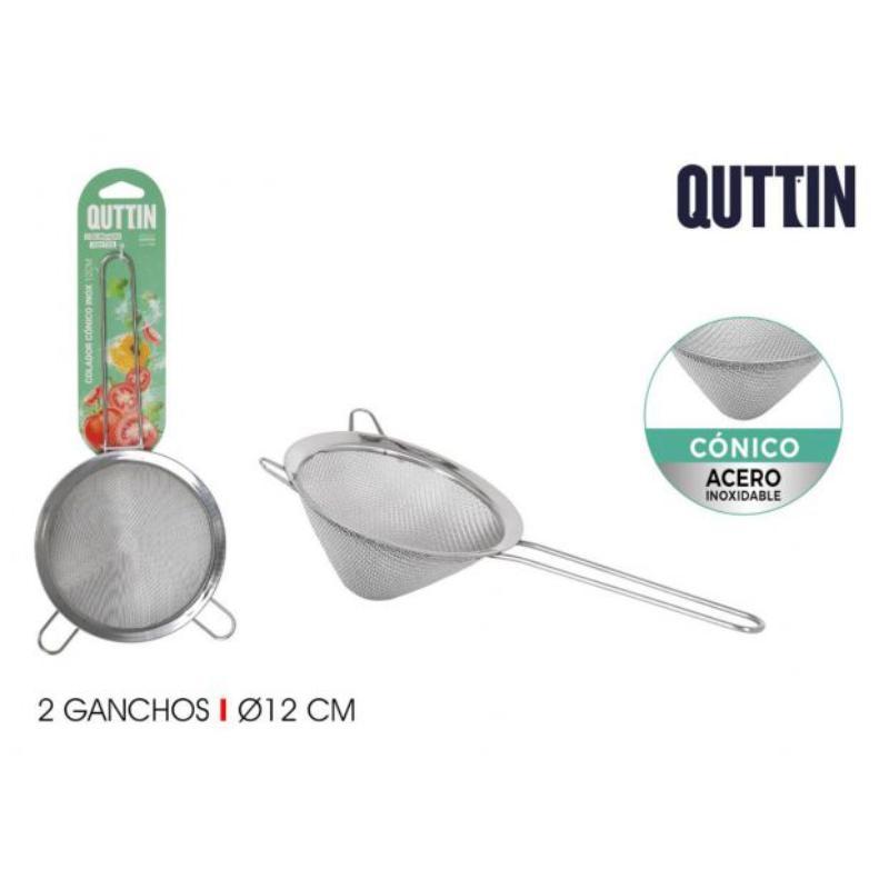 COLADOR ACERO INOX 12 CM CONICO QUTTIN