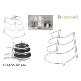 ESTANTE 3 NIVELES METAL GREY 26X25 CONFORTIME
