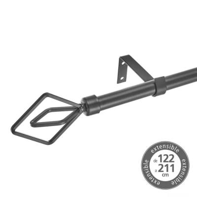 BARRA EXTENSIBLE 122-211 METAL NEGRO