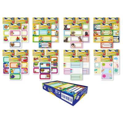 ETIQUETAS ADHESIVAS LIBROS Y CUADERNOS DECORADAS