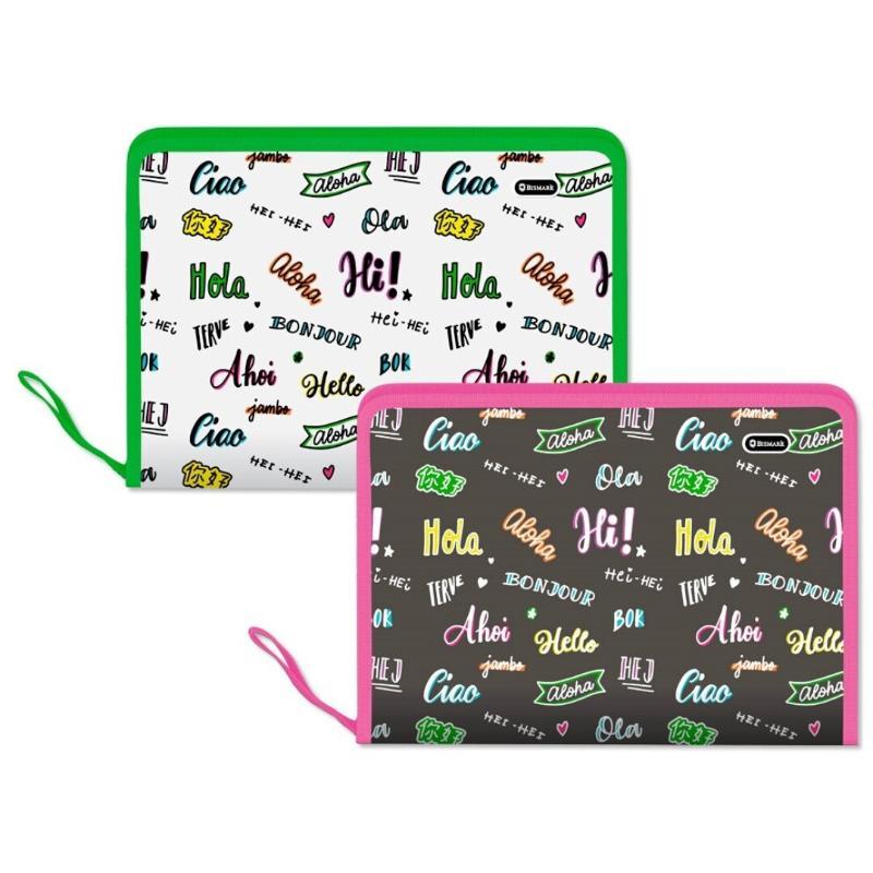 CARPETA CREMALLERA PP HELLO